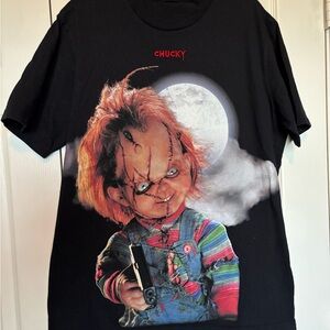 Vintage 2004 Chucky Graphic Black T-Shirt